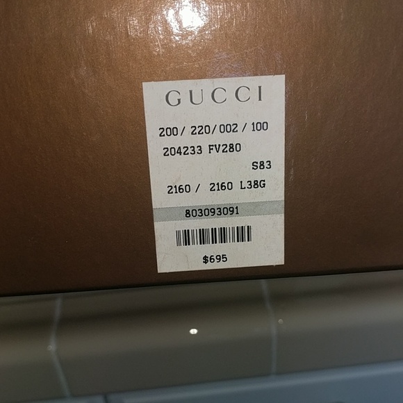 Gucci Boots brown canvas logo size 38 - Picture 5 of 5